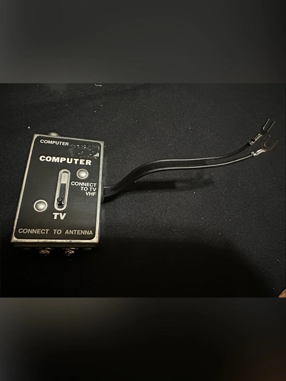 TV/Computer Antenna Switch Box - Black